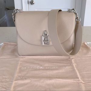 Rebecca Minkoff Leather Shoulder Bag (Cream/Beige)